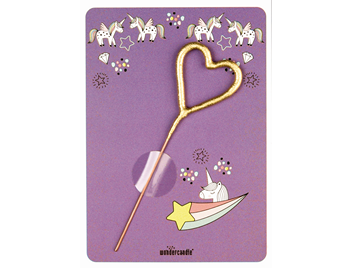 Unicorn lila 268 Stern gold Mini Wondercard®